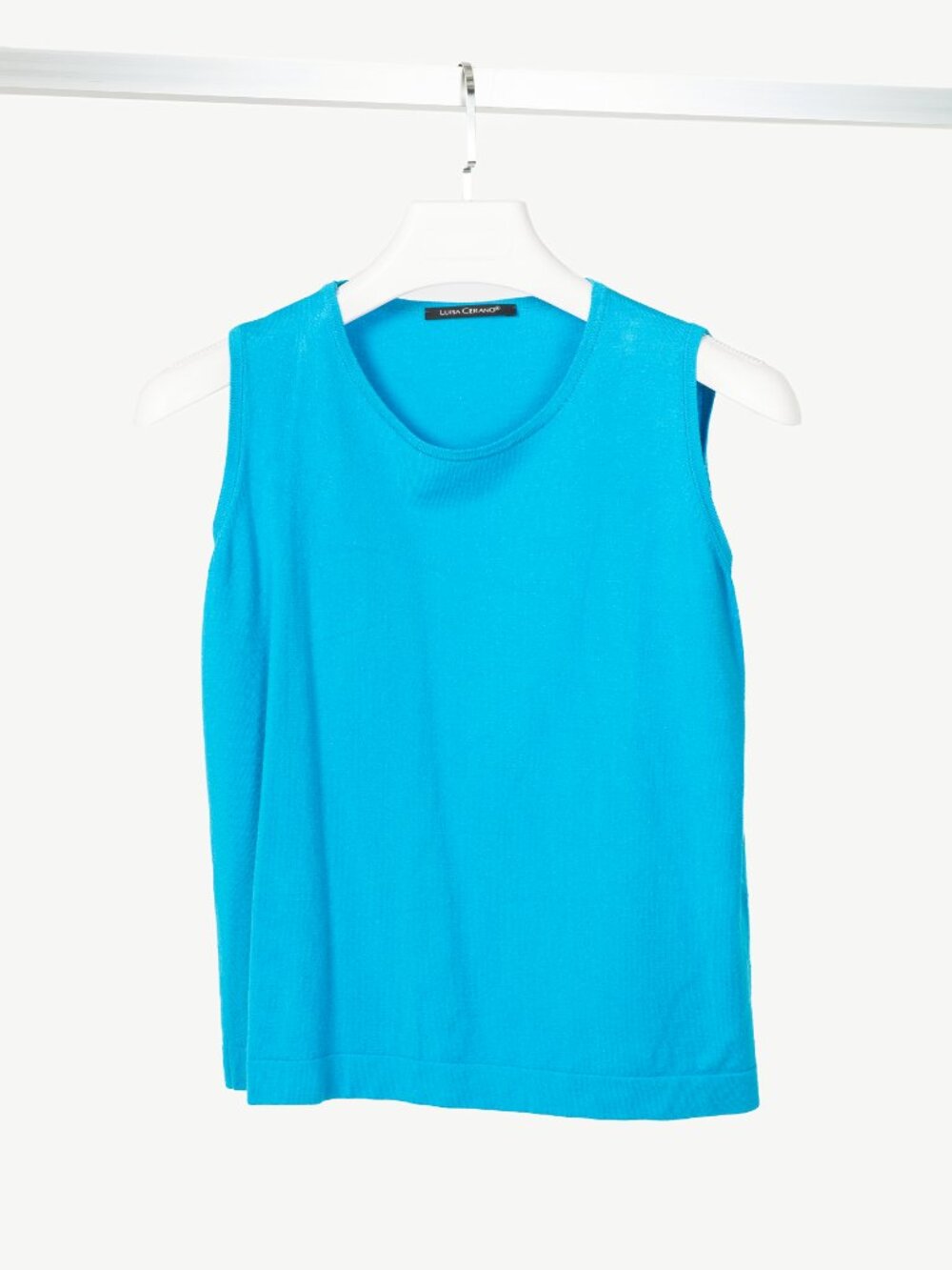 Luisa Cerano Blue Knit Sweater Vest